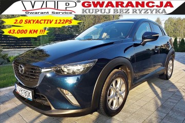 Mazda CX-3 Bardzo niski przebieg 43.000 km Bezwypadkowy Oryginalny Lak